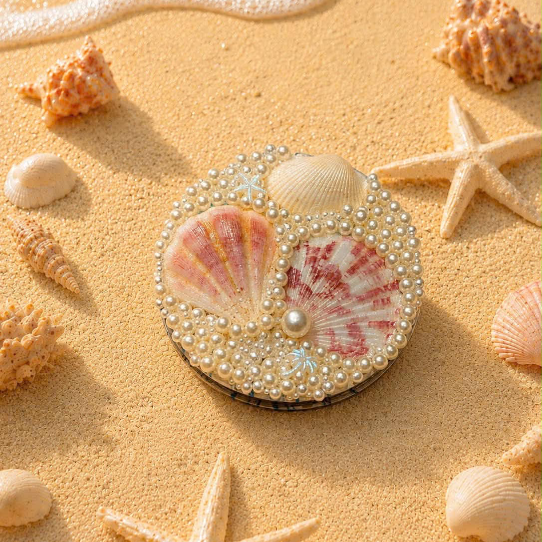Gương Vỏ Sò Handmade - Premium Edition (7 cm)