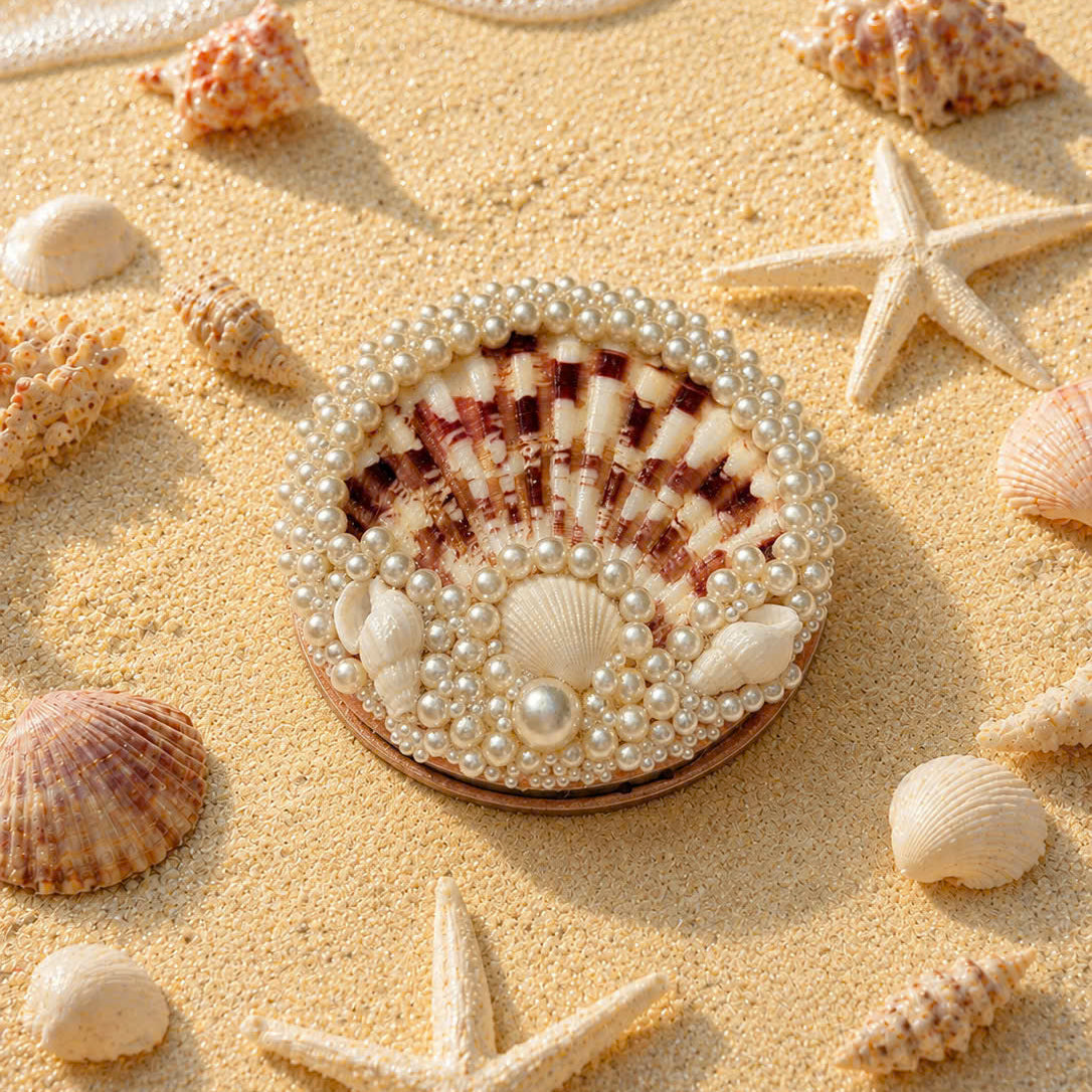 Gương Vỏ Sò Handmade - Basic Edition (6.5 cm)
